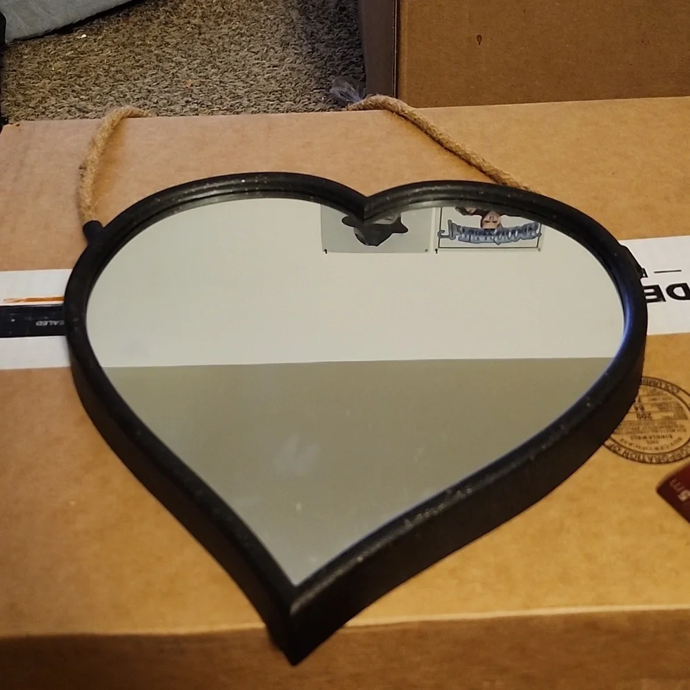 Heart shaped mirror